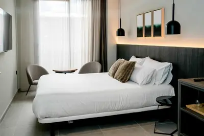 Cama o camas de una habitación en MOCHO-RURAL-HOME ESTUDIO