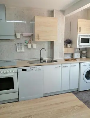 Una cocina o zona de cocina en Apartamento Bornos&Huesca
