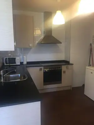 Una cocina o zona de cocina en Apartamento Balcón de Jaca