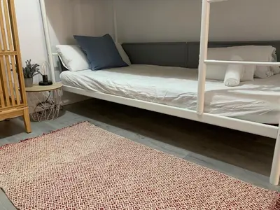 Cama o camas de una habitación en VTZ El Balcón a la Basílica V - vistas inmejorables a la Basílica del Pilar!