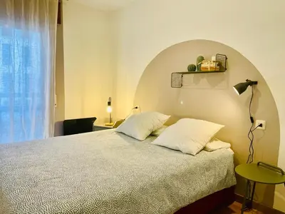 Cama o camas de una habitación en Apartamento Alba 2