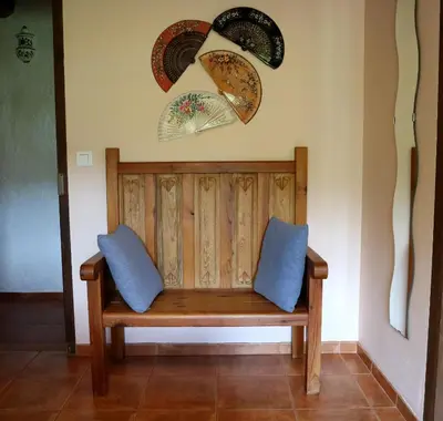 Zona de estar de B&B Casa Rural Mas de las Tapias