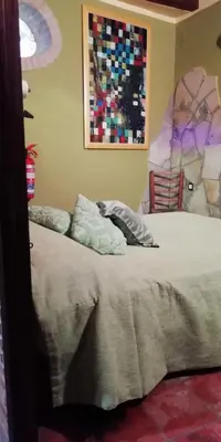 Cama o camas de una habitación en apartamento Rejola