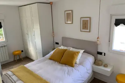 Cama o camas de una habitación en Loft con 2 habitaciones recién reformado.