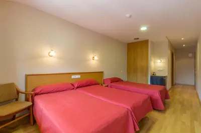 Cama o camas de una habitación en Hotel Costa