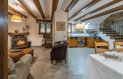 Zona de estar de Casa - Chalet Posets con 3 dormitorios