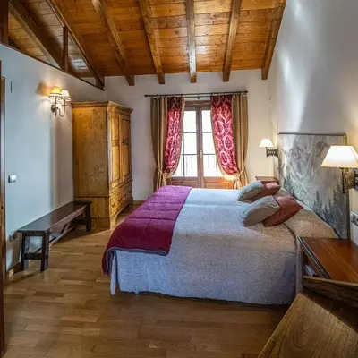 Cama o camas de una habitación en Casa - Chalet Posets con 3 dormitorios