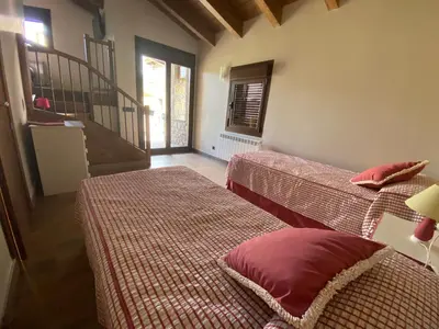 Cama o camas de una habitación en Casa La Pedrana