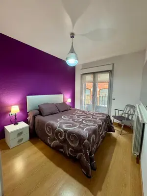 Cama o camas de una habitación en Apartamento Berria