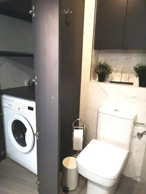 Un baño de La balconada de la Aljafería con parking privado