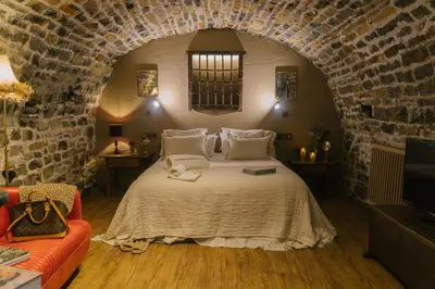 Cama o camas de una habitación en Apartamentos El Rincón de Usana Zona Zero