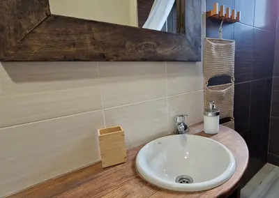 Un baño de Apartamento centro de Sallent con WIFI