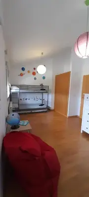 Cama o camas de una habitación en Villa Montes Pirineos