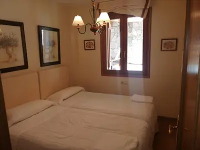 Cama o camas de una habitación en Apartamento Sarrato IV de Sallent