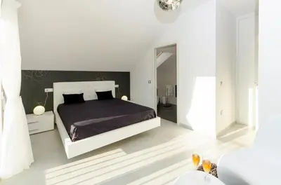 Cama o camas de una habitación en Casa Rural La Esencia