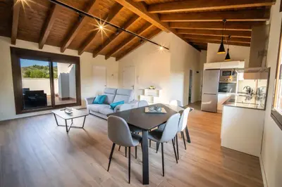 Zona de estar de Chalten Apartamento