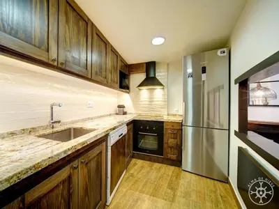 Una cocina o zona de cocina en GARONA de Alma de Nieve