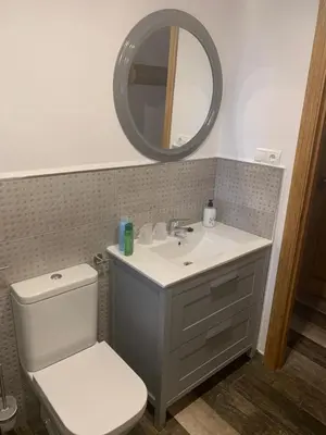Un baño de Dúplex Rural Casa Bergua