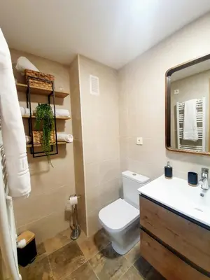 Un baño de Alojamiento Mundarrey Bïescas
