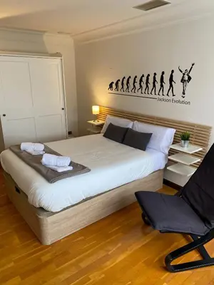 Cama o camas de una habitación en Casa Melodía