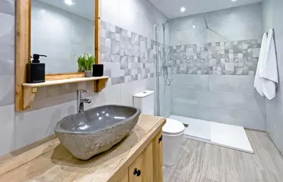 Un baño de Casa Joana - Apartamento La Colomina- se admiten mascotas