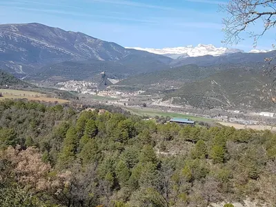 Paisaje cerca de este chalet de montaña