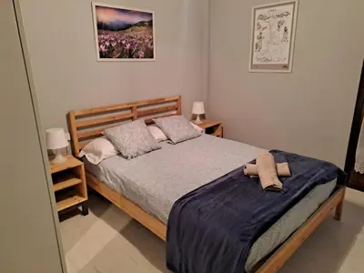 Cama o camas de una habitación en Apartamento Casa Pueyo