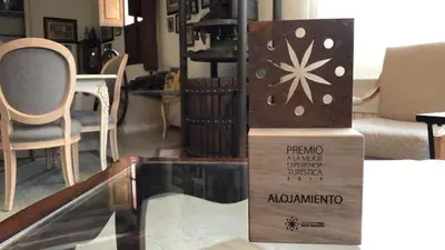 Certificado, premio, señal o documento que está expuesto en Casa Rural El Gaiter
