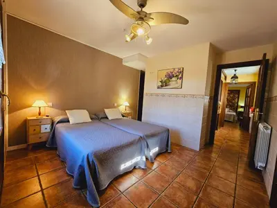 Cama o camas de una habitación en Lagar de Palacio