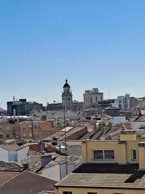 Vista general de Zaragoza o vista desde el apartamento