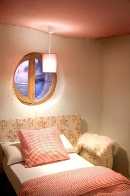 Cama o camas de una habitación en Casa Jardín