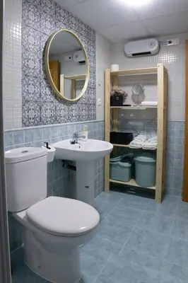 Un baño de Apartamentos Erlueta