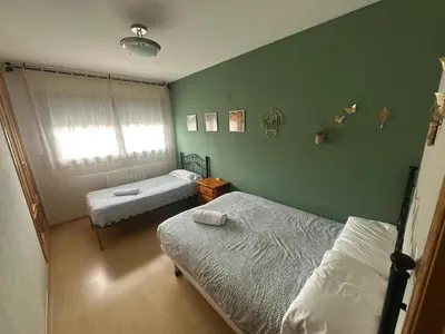 Cama o camas de una habitación en Peñas de Aia