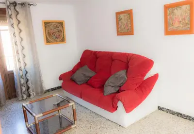 Zona de estar de Casa Blascosanz - piso para 6 personas en el pirineo