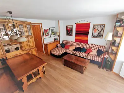 Zona de estar de Apartamento con maravillosas vistas al lado de la estación