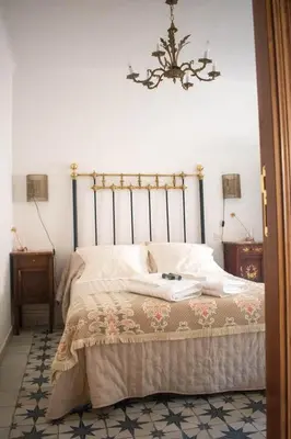 Cama o camas de una habitación en Casa rural Biota