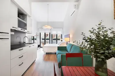 Una cocina o zona de cocina en Okako Apartments Tudela