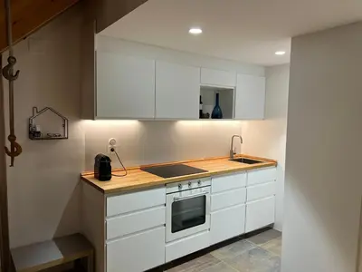 Una cocina o zona de cocina en Apartamento Ibones