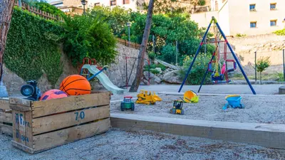 Jardín al aire libre en Casa Rural Cal Xamora