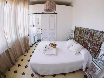 Cama o camas de una habitación en Casa Rural Cal Xamora