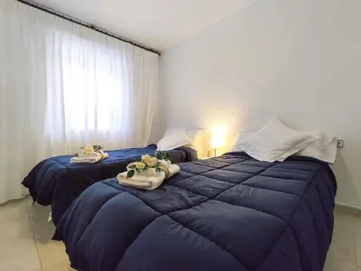 Cama o camas de una habitación en COBEXO2 Moderno y tranquilo en Sabiñánigo