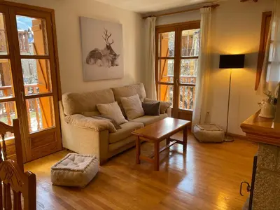 Zona de estar de Apartamento El Tilo de Benás