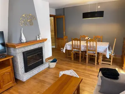 Zona de estar de Apartamento El Tilo de Benás