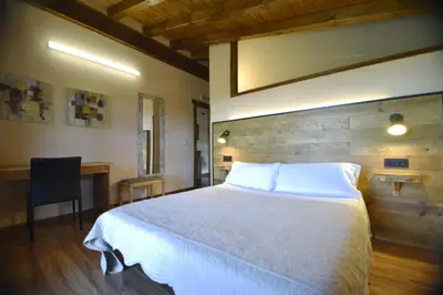 Cama o camas de una habitación en palacio de Orisoain