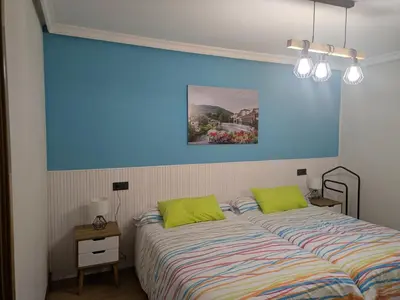 Cama o camas de una habitación en Apartamento Toki Berriya