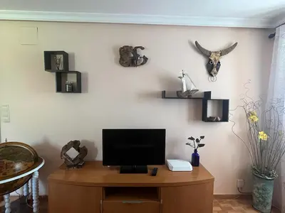 Una televisión o centro de entretenimiento en Apartamento Toki Berriya