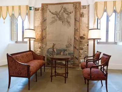 Zona de estar de Hospedium Hotel Palacio La Lozana