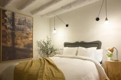 Cama o camas de una habitación en Apartamento Tarazona Centro