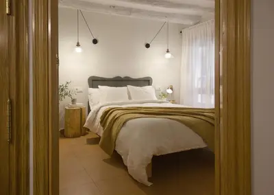 Cama o camas de una habitación en Apartamento Tarazona Centro