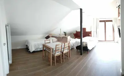 Cama o camas de una habitación en Casa Cotefablo. Aloj Gorgol (Gavin, Biescas)